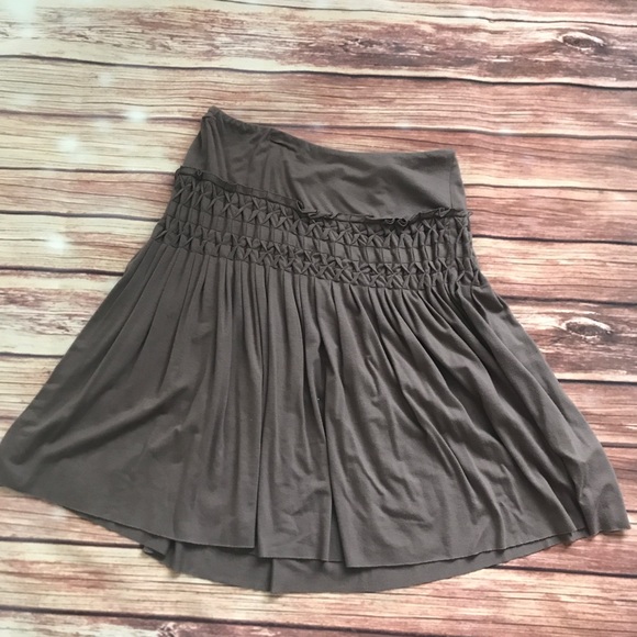 Anthropologie Dresses & Skirts - Deletta for Anthropologie taupe twirl skirt